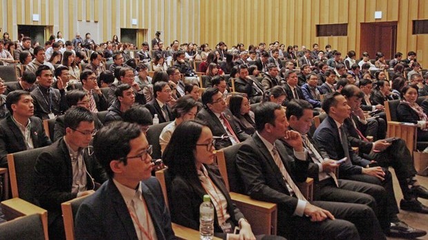 Panorama du  premier forum d'intellectuels vietnamiens au Japon. Photo : VNA.