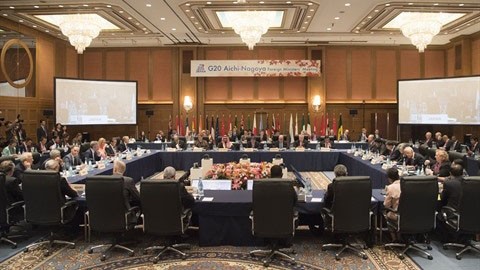 Lors de la réunion des ministres des Affaires étrangères du G20, le 23 novembre à Nagoya, au Japon. Photo : Thành Huu/VNA/CVN.