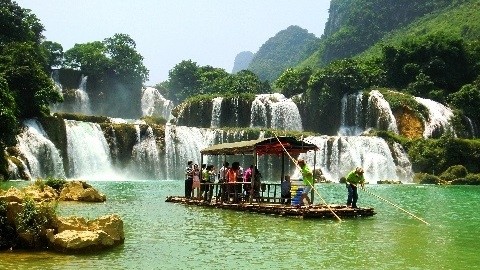 La cascade de Ban Giôc à Cao Bang (Nord). Photo: CVN.