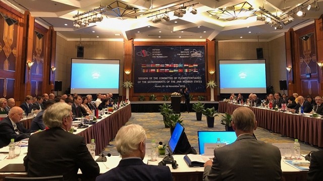 Session du Comité des Plénipotentiaires du JINR., le 25 novembre à Hanoi. Photo : baoquocte.vn.