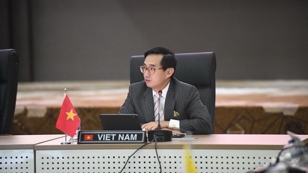 Le chef de la mission permanente du Vietnam auprès de l’ASEAN, Trân Duc Binh. Photo : VNA.