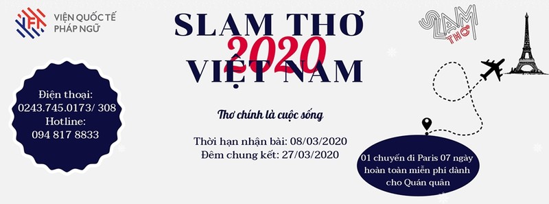 L'affiche du 4e Slam poésie au Vietnam. Photo : VNA.