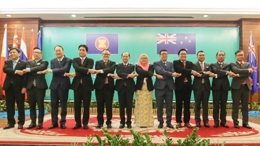 Des délégués du 27e Dialogue ASEAN - Nouvelle-Zélande, les 20 et 21 février au Cambodge. Photo : VNA.
