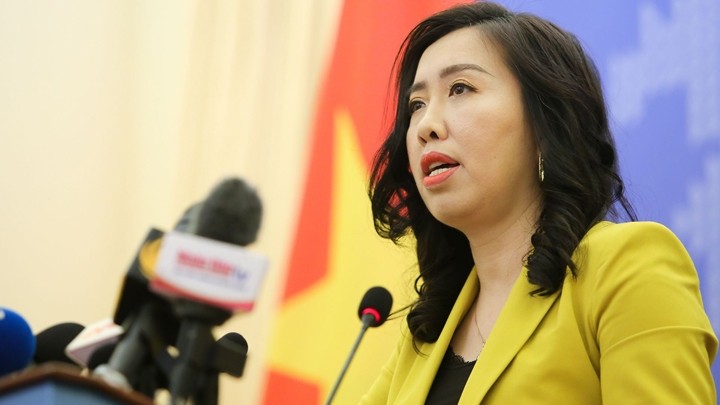 La porte-parole du Ministère vietnamien des Affaires étrangères, Lê Thi Thu Hang. Photo : BQT.