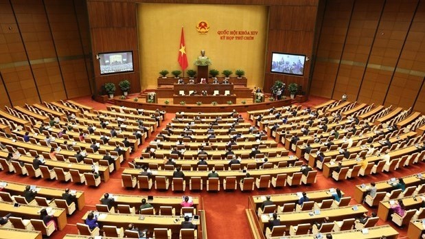 La 9e session de l'Assemblée nationale de la XIVe législature s’est ouverte mercredi matin à Hanoi. Photo : VNA. 