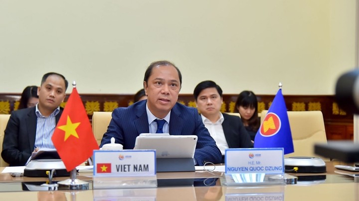 Le vice-ministre des Affaires étrangères Nguyên Quôc Dung, chef de la délégation des hauts officiels du Vietnam. Photo : BQT.