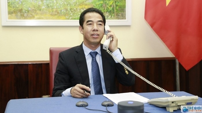 Le vice-ministre vietnamien des AE Tô Anh Dung. Photo : BQT.