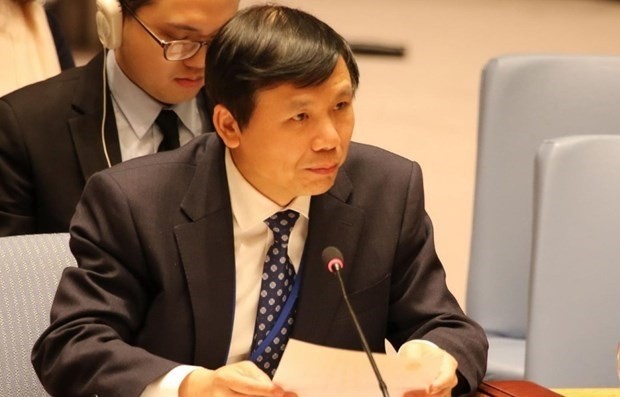 L’ambassadeur Dang Dinh Quy, chef de la Mission permanente du Vietnam auprès des Nations Unies. Photo : VNA. 