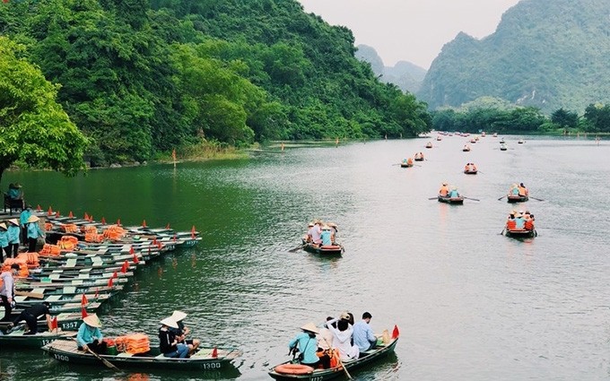 Tràng An a été reconnu comme patrimoine mondial, culturel et naturel par l'UNESCO. Photo : VOV.
