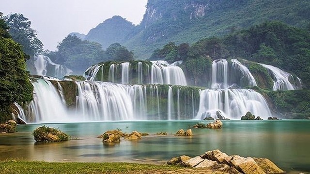 La cascade de Ban Giôc dans la province de Cao Bang. Photo: baophapluat.vn