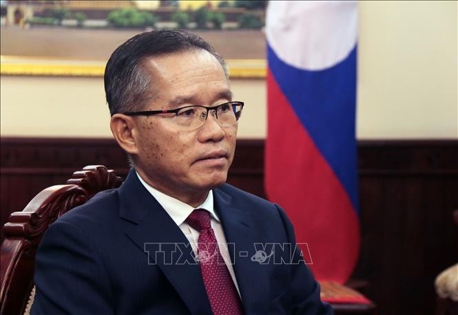 Thongphane Savanphet, vice-ministre des Affaires étrangères et chef du SOM ASEAN du Laos. Photo : VNA.