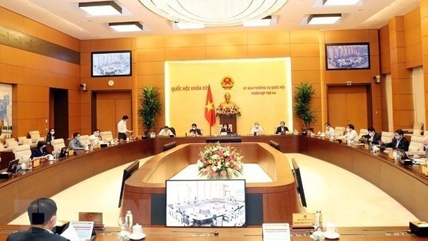 Une séance de travail du Comité permanent de l'AN. Photo : VNA.