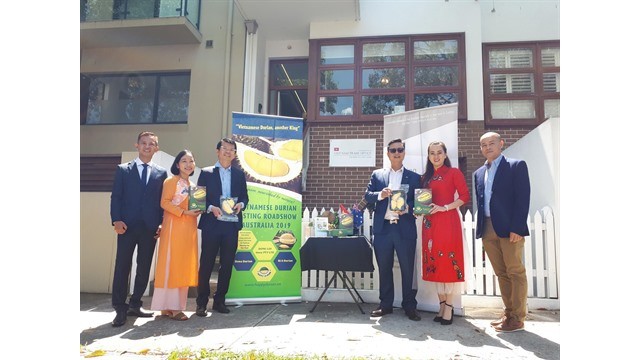L'ouverture du “Voyage pour déguster le durian vietnamien” en Australie, en 2019. Photo : VOV.