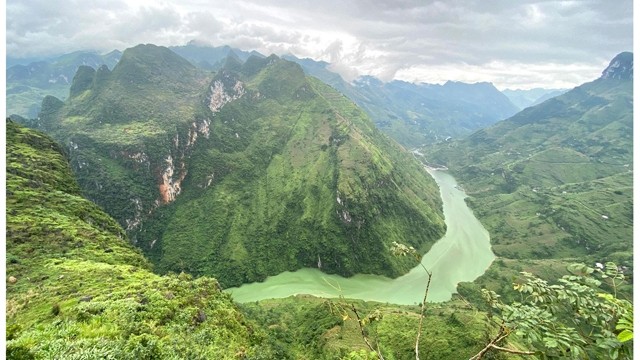La rivière Nho Quê vue d’en haut. Photo : NDEL.