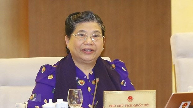 La Vice-Présidente permanente de l’Assemblée nationale, Tong Thi Phong. Photo : VNA.