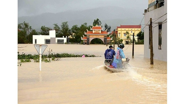 34 000 maisons des habitants de la province de Quang Tri sont inondées. Photo : VNA.