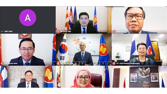 Le Vietnam participe à la 7e réunion périodique du Comité mixte de coopération ASEAN — République de Corée. Photo : VNA