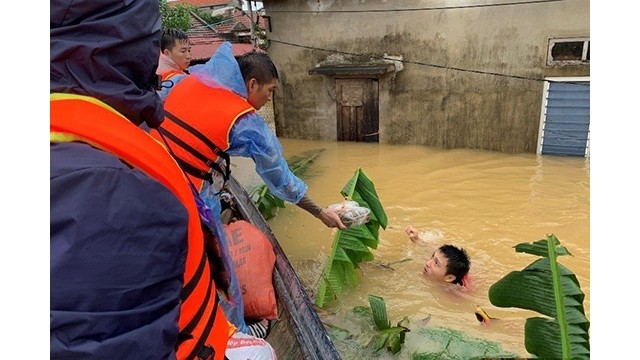 Le district de Lê Thuy est l’une des localités les plus gravement touchées par les crues. Photo : Côngthuong.vn