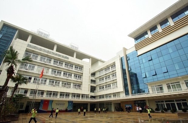 Le collège Thanh Xuan de Hanoï. Photo: NDEL.