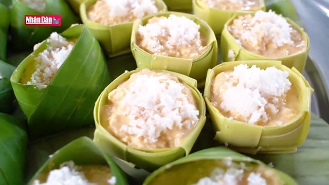 Gâteau au sucre de palme, une spécialité des Khmers d'An Giang