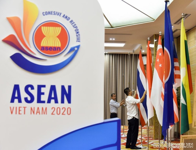 Les préparatifs du 37e Sommet de l’ASEAN. Photo : Baoquocte.