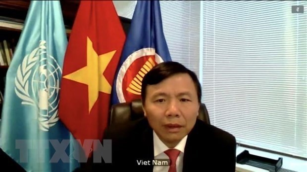 L'ambassadeur Dang Dinh Quy, chef de la mission permanente du Vietnam auprès de l’ONU. Photo : VNA.