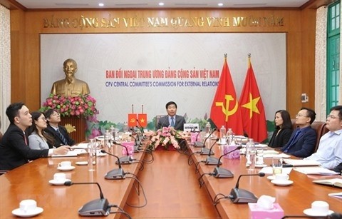 La délégation vietnamienne participant à la 34e réunion de la Conférence internationale des Partis politiques asiatiques (ICAPP), le 25 novembre.  Photo : Phuong Hoa/VNA/CVN.