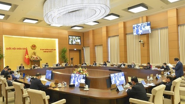 Vue de la 51e session du Comité permanent de l’Assemblée nationale. Photo : quochoi.vn