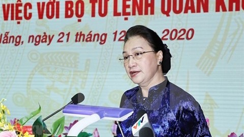 La Présidente de l'Assemblée nationale du Vietnam, Nguyên Thi Kim Ngân. Photo : VNA.