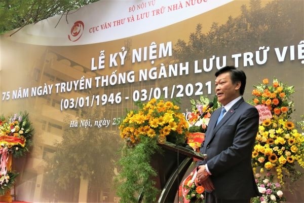 Le vice-ministre de l’Intérieur, Nguyên Duy Thang, prend la parole lors de l’événement, le 25 décembre à Hanoï. Photo : Linh Vi/NDEL.
