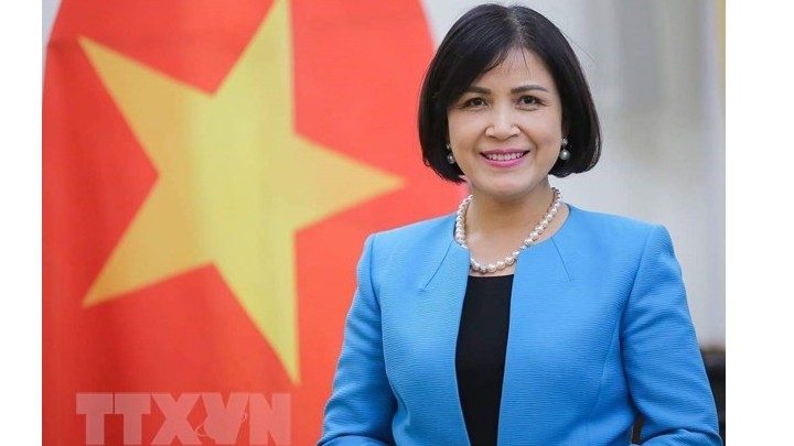 L’ambassadrice Lê Thi Tuyêt Mai, chef de la mission permanente du Vietnam auprès des Nations Unies, de l’OMC et de plusieurs autres organisations internationales