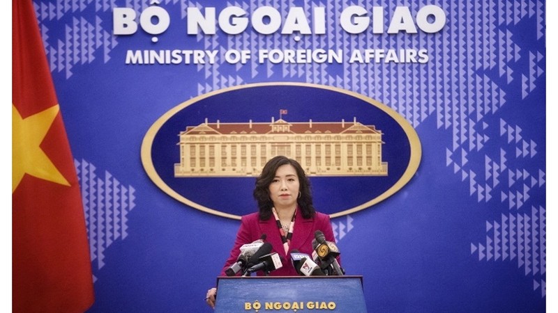 La porte-parole du ministère des Affaires étrangères, Lê Thi Thu Hang. Photo : NDEL.