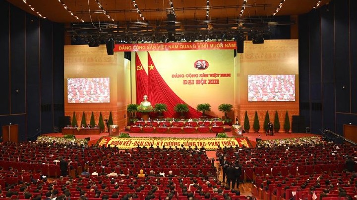 Le XIIIe Congrès national du Parti communiste du Vietnam a été ouvert mardi matin 26 janvier. Photo : NDEL.