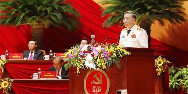Le général Tô Lâm, membre du Bureau politique, secrétaire du Comité central du Parti communiste du Vietnam (PCV) au sein du ministère de la Sécurité publique. Photo : VNA.