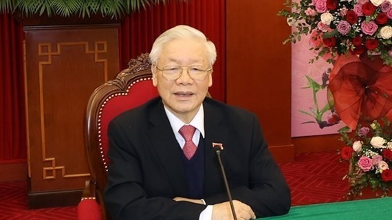 Le Secrétaire général du Parti communiste du Vietnam et Président Nguyên Phu Trong. Photo : VNA.