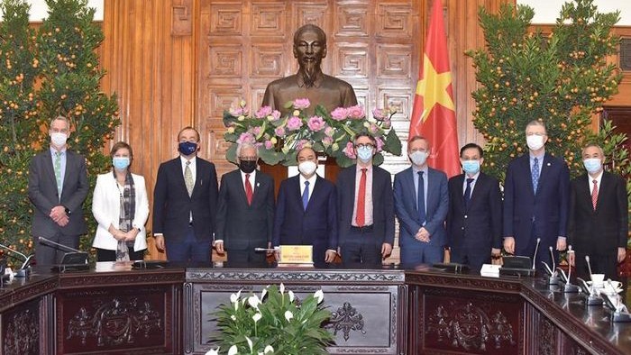 Rencontre entre le PM Nguyên Xuân Phuc et les représentants en chef d'agences des Nations Unies au Vietnam. Photo : VOV.