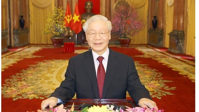 Le Secrétaire général du Parti communiste du Vietnam et Président vietnamien Nguyên Phu Trong. Photo : VNA