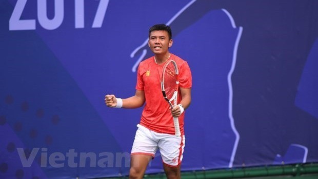 Le tennisman Ly Hoang Nam. Photo : VNA