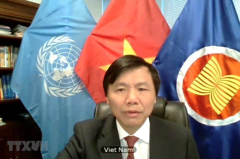 L’ambassadeur Dang Dinh Quy, chef de la délégation vietnamienne auprès des Nations Unies. Photo : VNA.