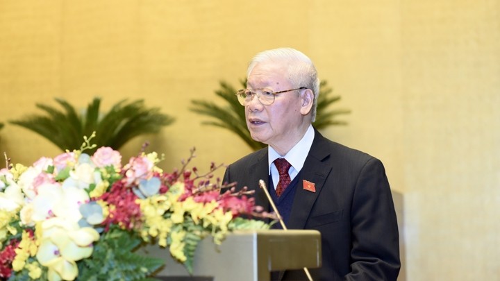 Le Secrétaire général du Parti communiste du Vietnam et Président Nguyên Phu Trong. Photo : VGP.