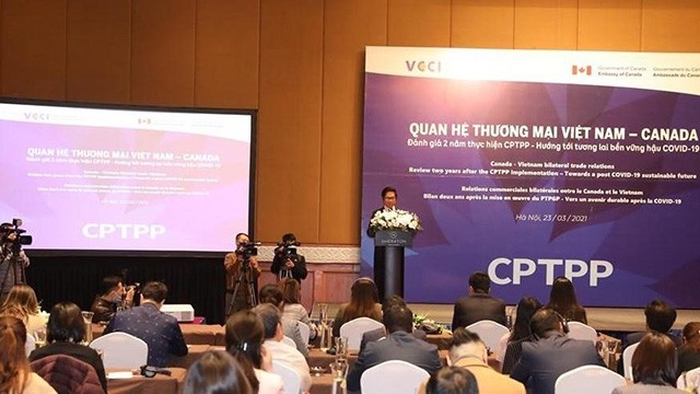 Séminaire sur les relations commerciales entre le Vietnam et le Canada après deux ans de mise en œuvre du CPTTP. Photo : VGP.