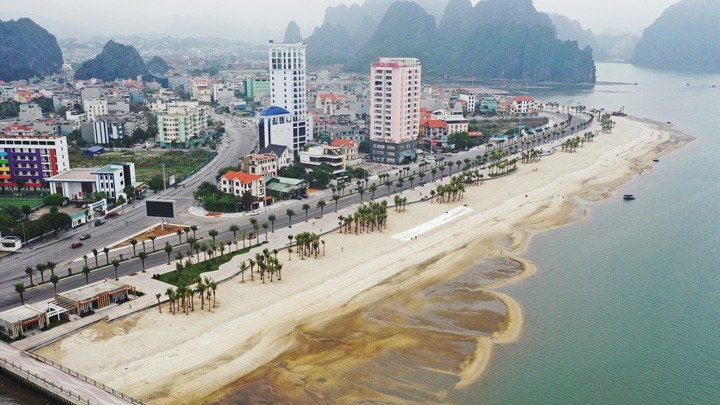 La plage de Hon Gai sera mis en service dans les prochains jours. Photo : VGP.