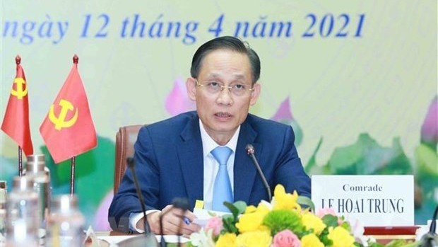 Le chef de la Commission des relations extérieures du Comité central du PCV, Lê Hoai Trung. Photo : VNA.