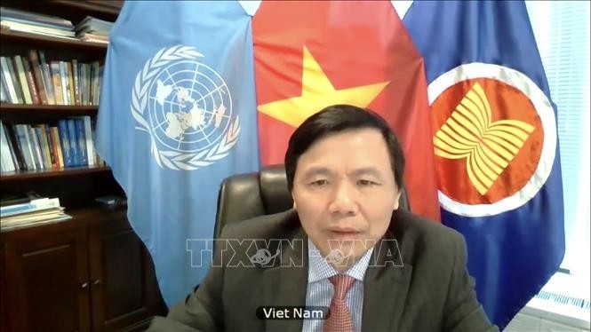 L'ambassadeur Dang Dinh Quy, chef de la délégation du Vietnam auprès des Nations Unies. Photo : VNA.