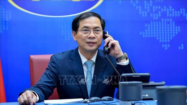Le ministre vietnamien des Affaires étrangères, Bui Thanh Son. Photo : VNA