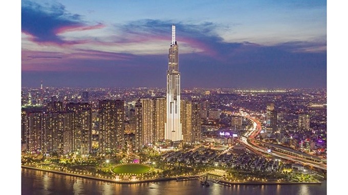 Le gratte-ciel Landmark 81 à Hô Chi Minh-Ville. Photo : VNA