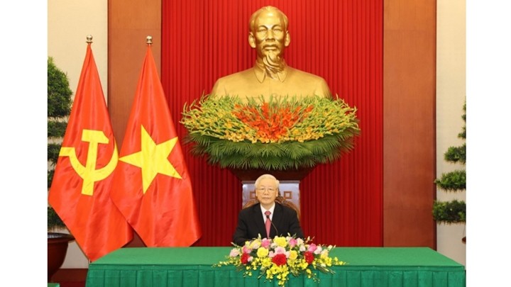 Le Secrétaire général du Comité central du Parti communiste vietnamien, Nguyên Phu Trong. Photo : Congluan.