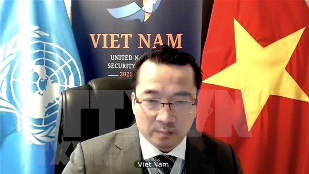 L'ambassadeur Pham Hai Anh, chef adjoint de la mission permanente du Vietnam auprès de l'ONU. Photo : VNA.