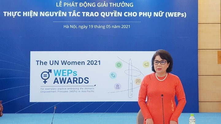 Cérémonie de lancement du prix. Photo: ONU Femme au Vietnam 