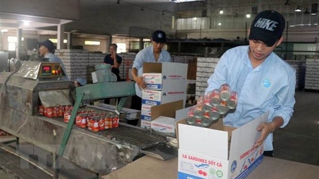 Dans une usine située dans la zone industrielle de Cang ca Tac Câu, district de Châu Thành, province de Kiên Giang (au Sud). Photo : VNA.